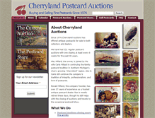 Tablet Screenshot of cherrylandpostcards.com